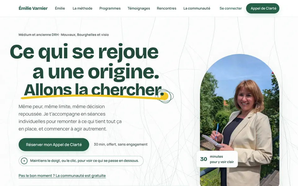 Page d’accueil de emilievarnier.fr
