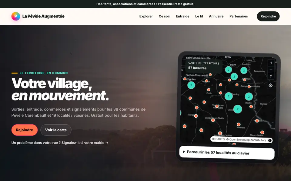 Page d’accueil de lapeveleaugmentee.fr