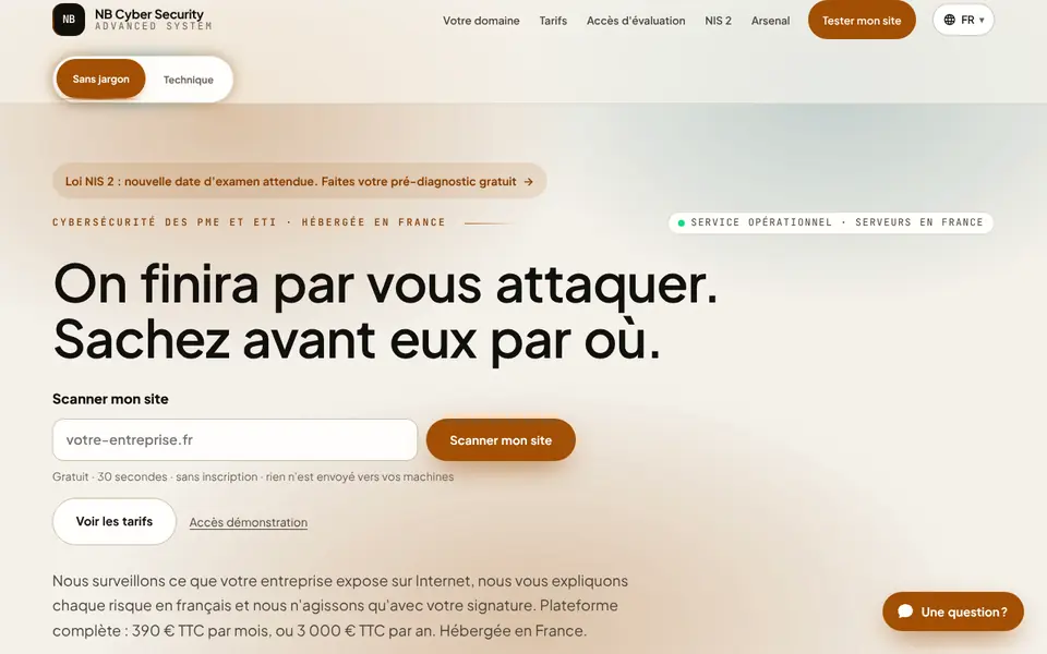 Page d’accueil de securit-e.com